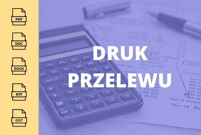 Druk przelewu