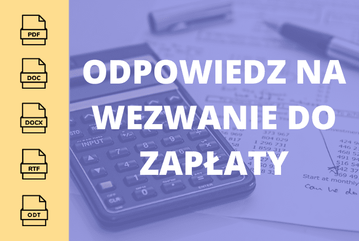 Odpowiedz na wezwanie do zapłaty