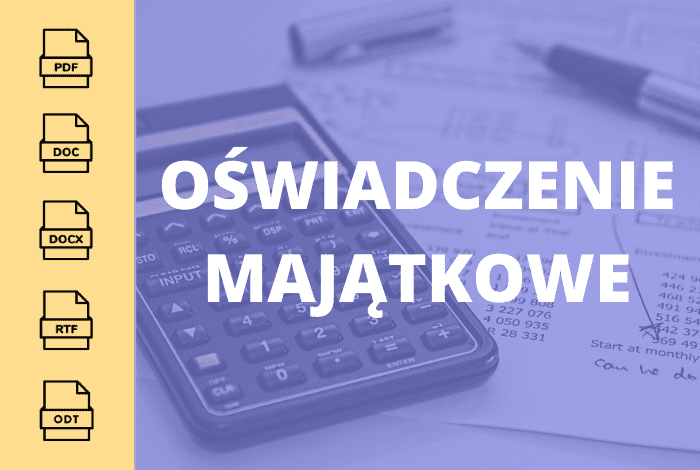 Oświadczenie majątkowe