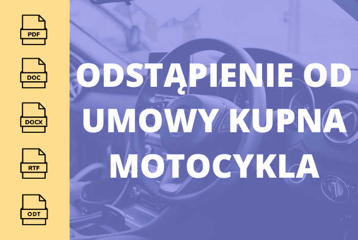 Odstąpienie od umowy kupna motocykla