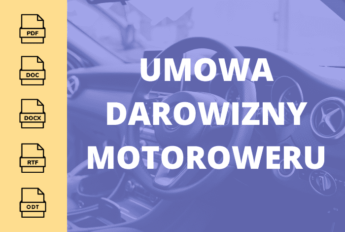 Umowa darowizny motoroweru