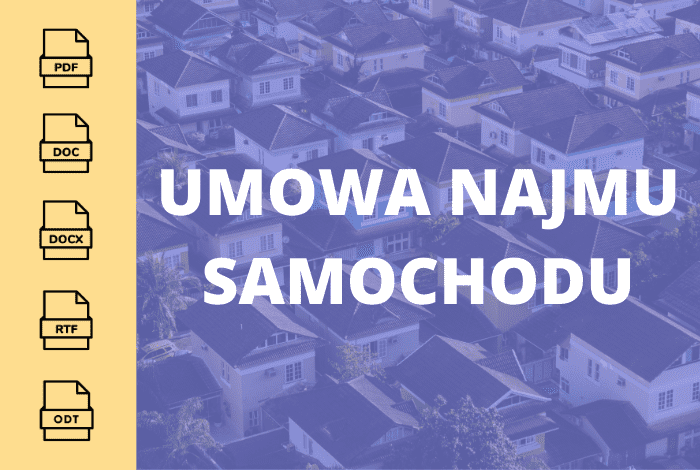 Umowa najmu samochodu