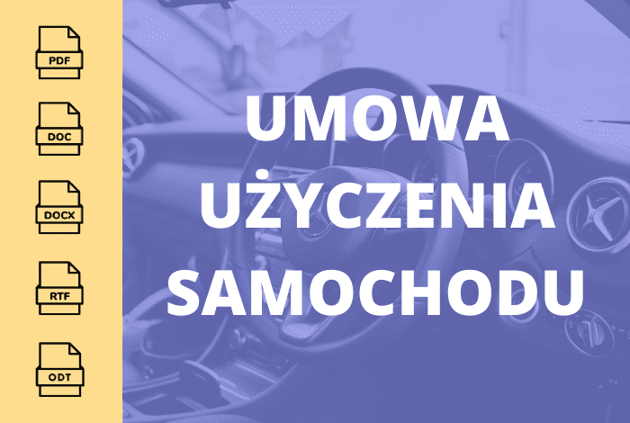 Umowa użyczenia samochodu