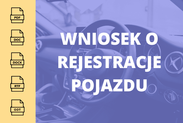 Wniosek o rejestracje pojazdu