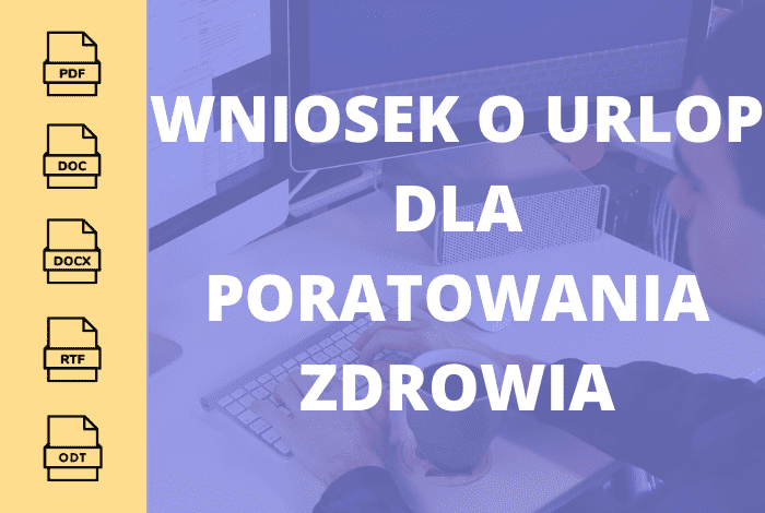 Wniosek o urlop dla poratowania zdrowia