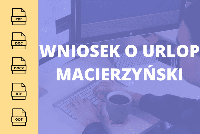 Wniosek o urlop macierzyński