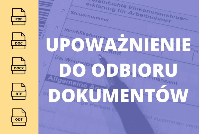 Upoważnienie do odbioru dokumentów