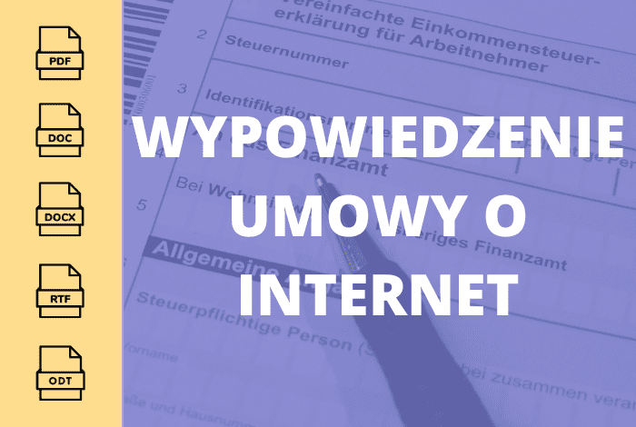 Wypowiedzenie umowy o Internet