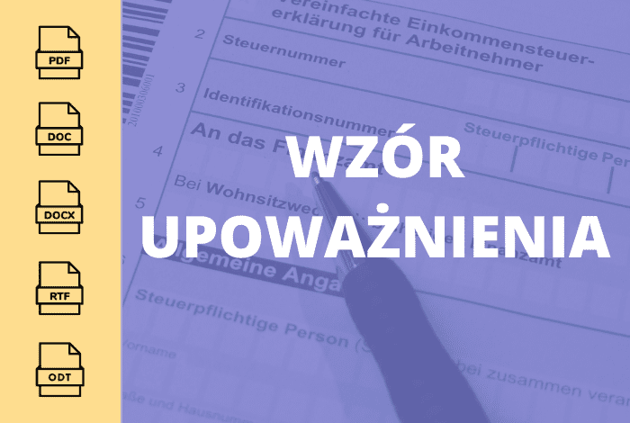 Wzór upoważnienia